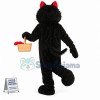 Black Wolf Mascot Costume 