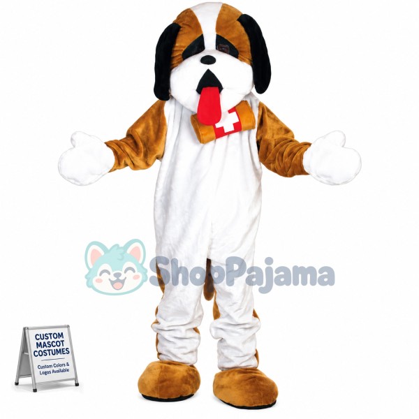 St Bernard Dog Mascot Costume