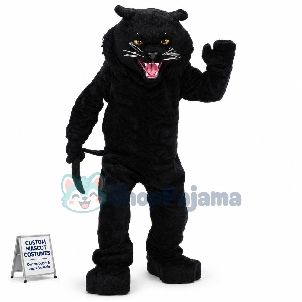 Black Panther Mascot Costume 
