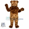 Brown Bulldog Mascot Costume