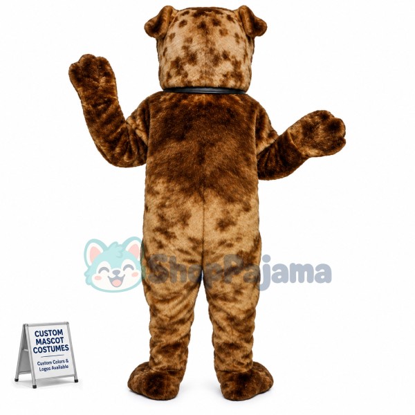 Brown Bulldog Mascot Costume