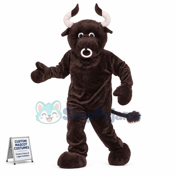 Adult DeluxePlush Bull Mascot Costume