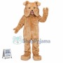 Adult Super Deluxe Tan Mascot Bulldog Costume
