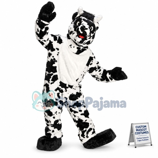 Adult Super Deluxe Mascot Cow Costume
