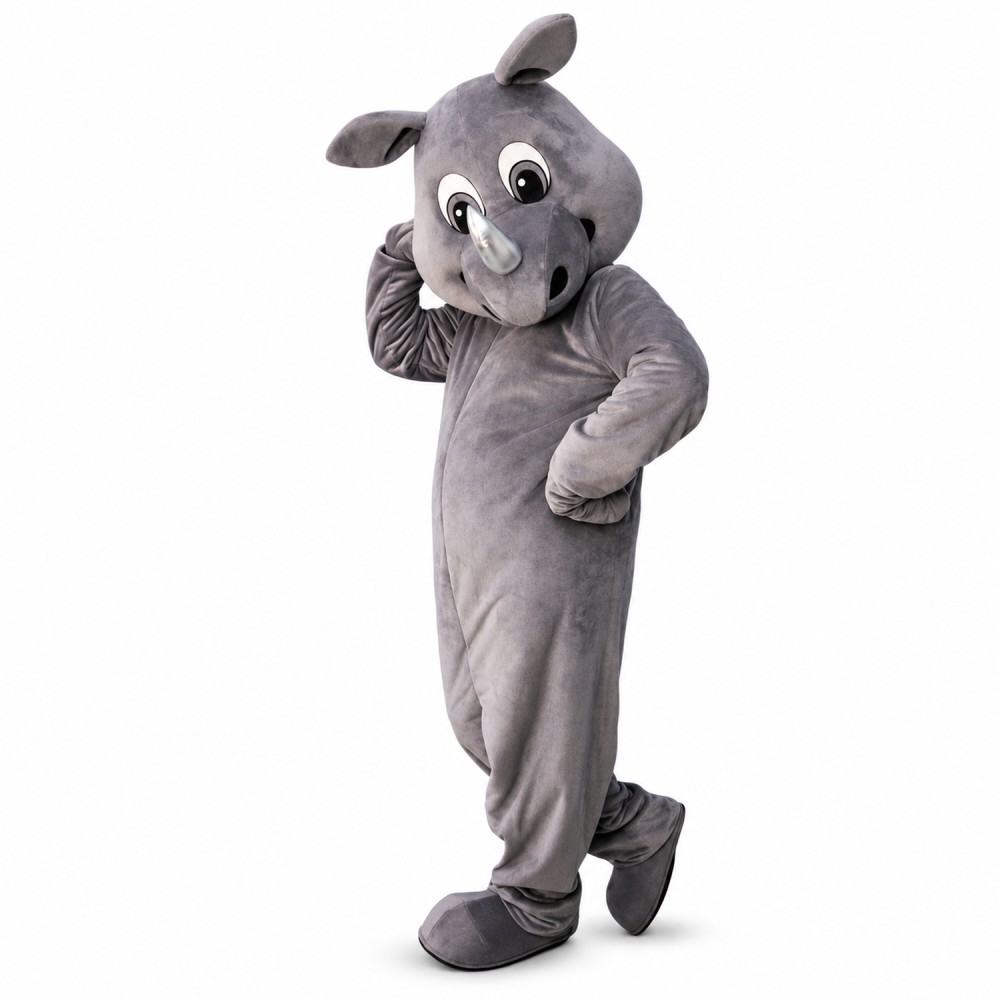 Realistic Rhinoceros Mascot Costume