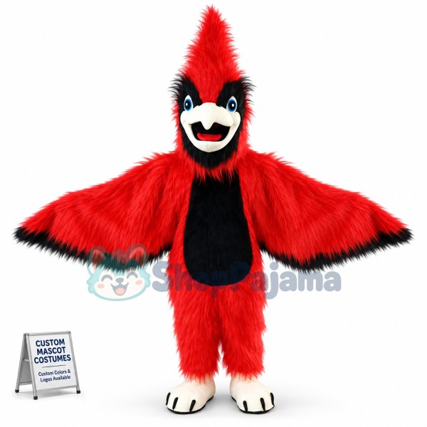 New Big Red Cardinal Mascot Costume