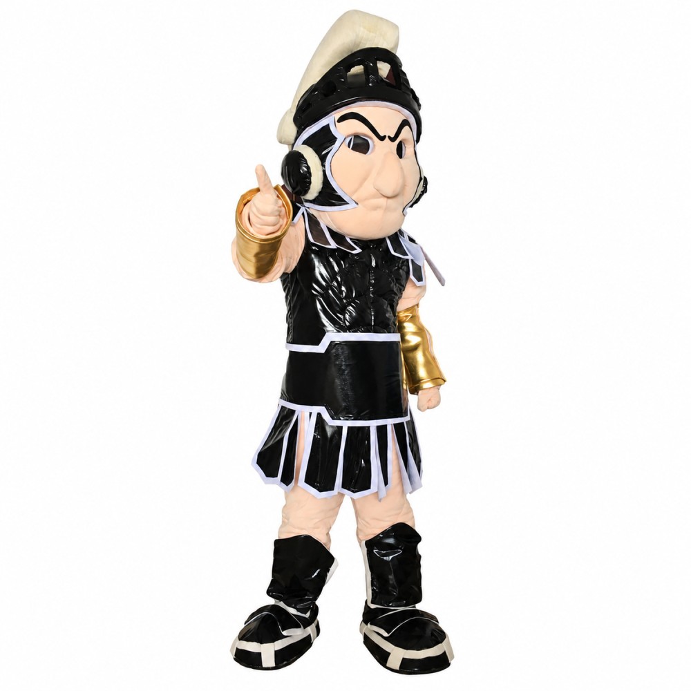Black Spartan Trojan Knight Sparty Mascot Costume