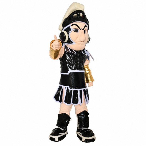 Black Spartan Trojan Knight Sparty Mascot Costume