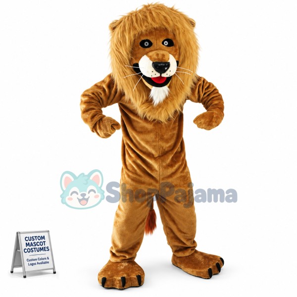 Strong Lion Mascot Costume