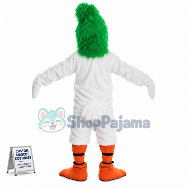 Green Roadrunner Mascot Costume 