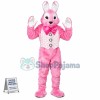 Adult Pink Bunny Mascot Costume