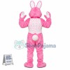 Adult Pink Bunny Mascot Costume