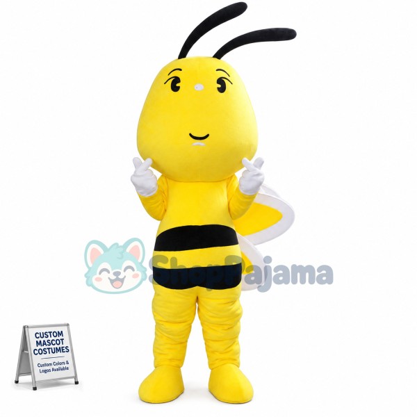 Big Head Bee Mascot Costume