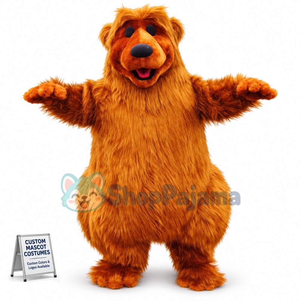Brown Bear Mascot Costume Adult Costume