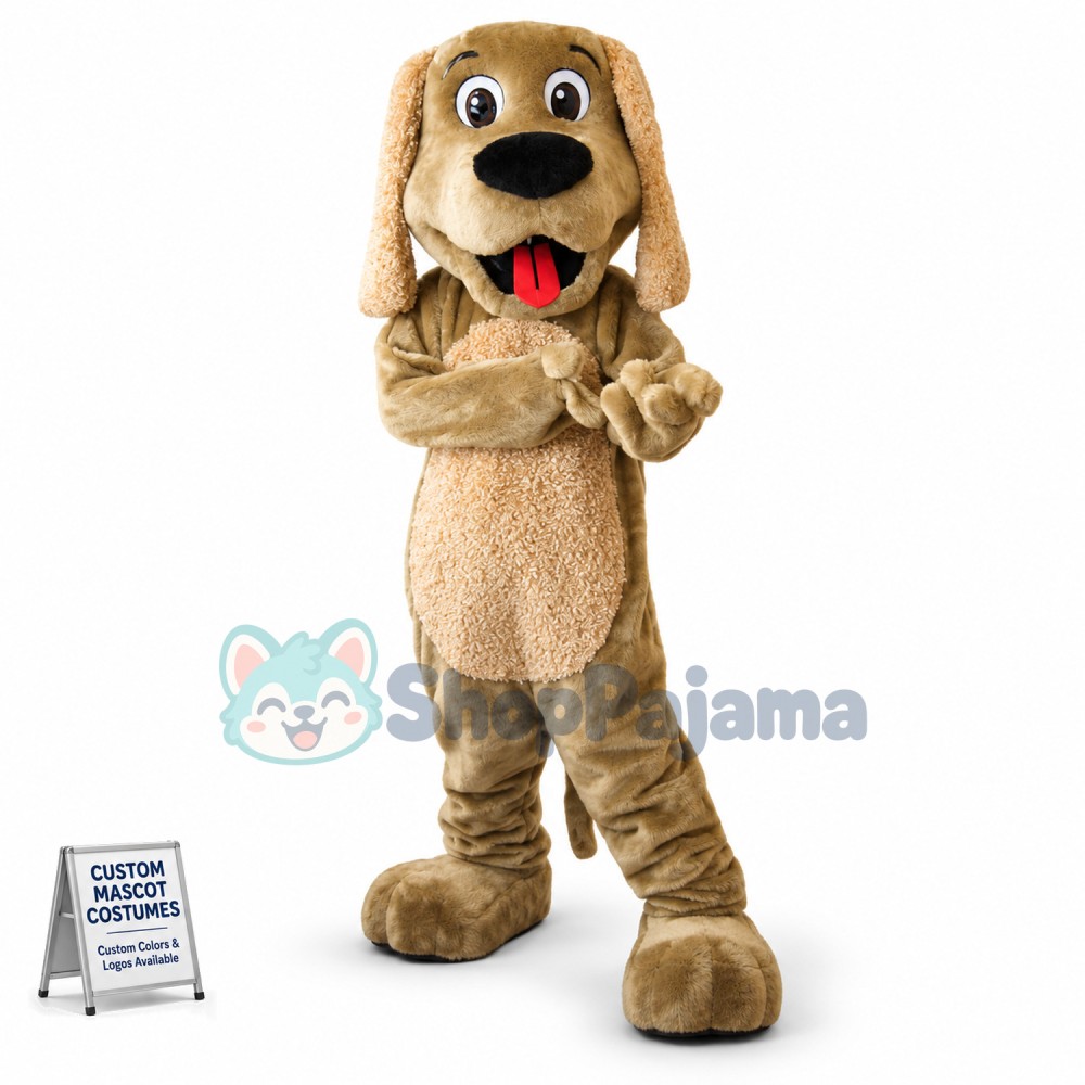 Brown Dog Mascot Costume Adult Costume