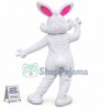 Glasses Easter Bunny Mascot Costume