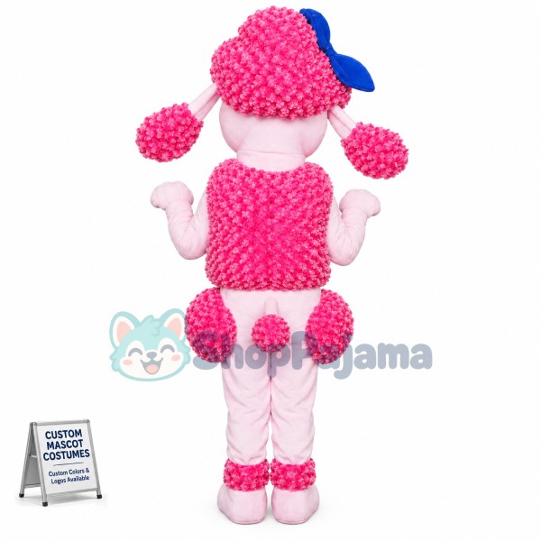 Pink French Poodle Mascot Costume Adult Costume