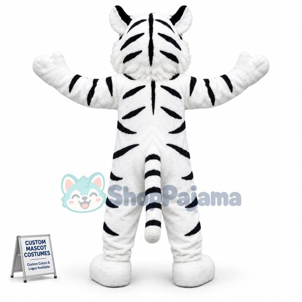 White Tiger Mascot Costume Adult Costume
