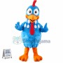 Blue Chicken Mascot Costume Adult Character Costume