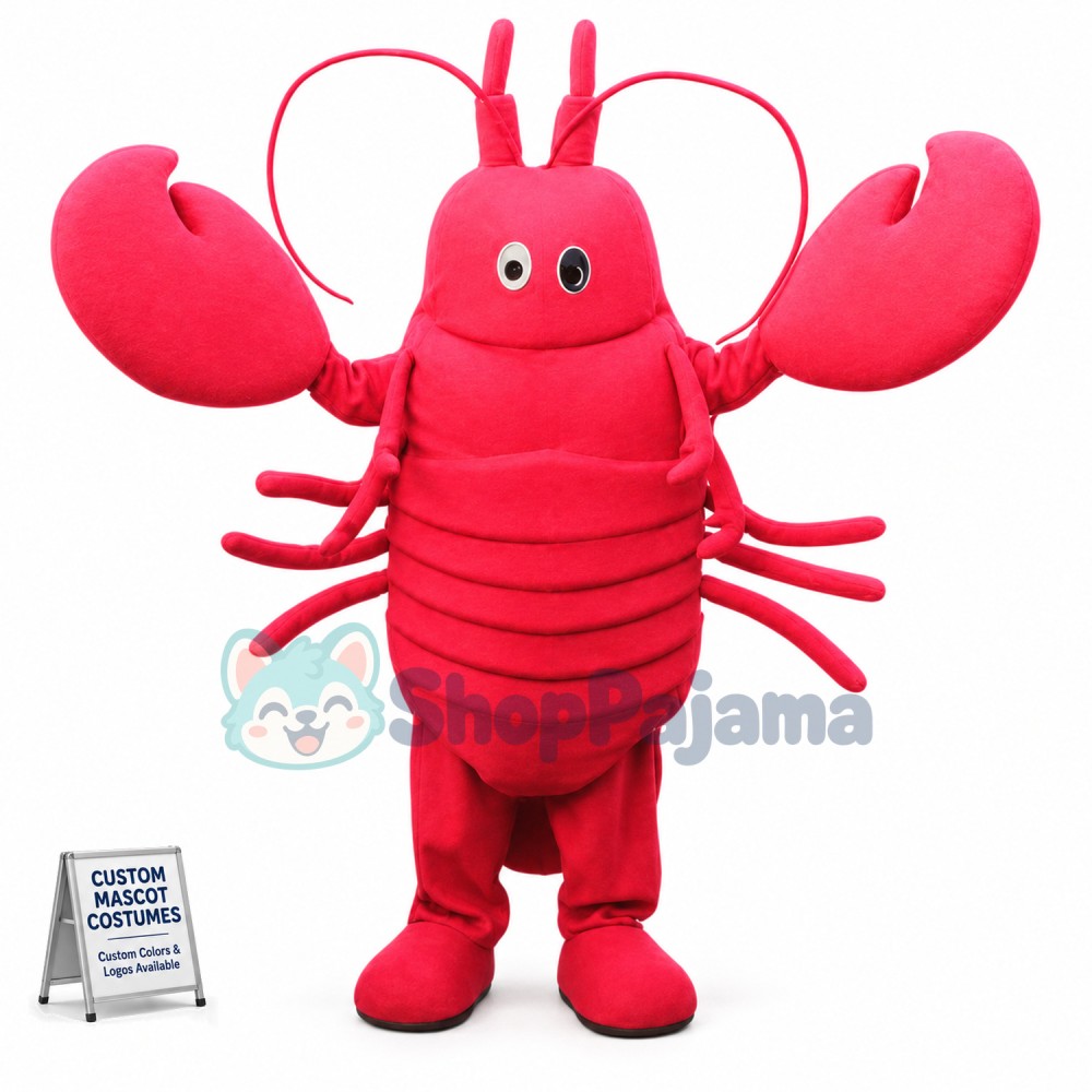 Crayfish Mascot Costume Lobster Adult Costume