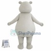 Big Fat Grey Hippo Mascot Costume