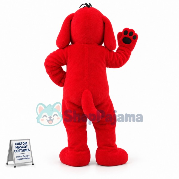 Big Red Dog Mascot Costume