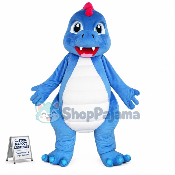 Blue Dinosaur Mascot Costumes
