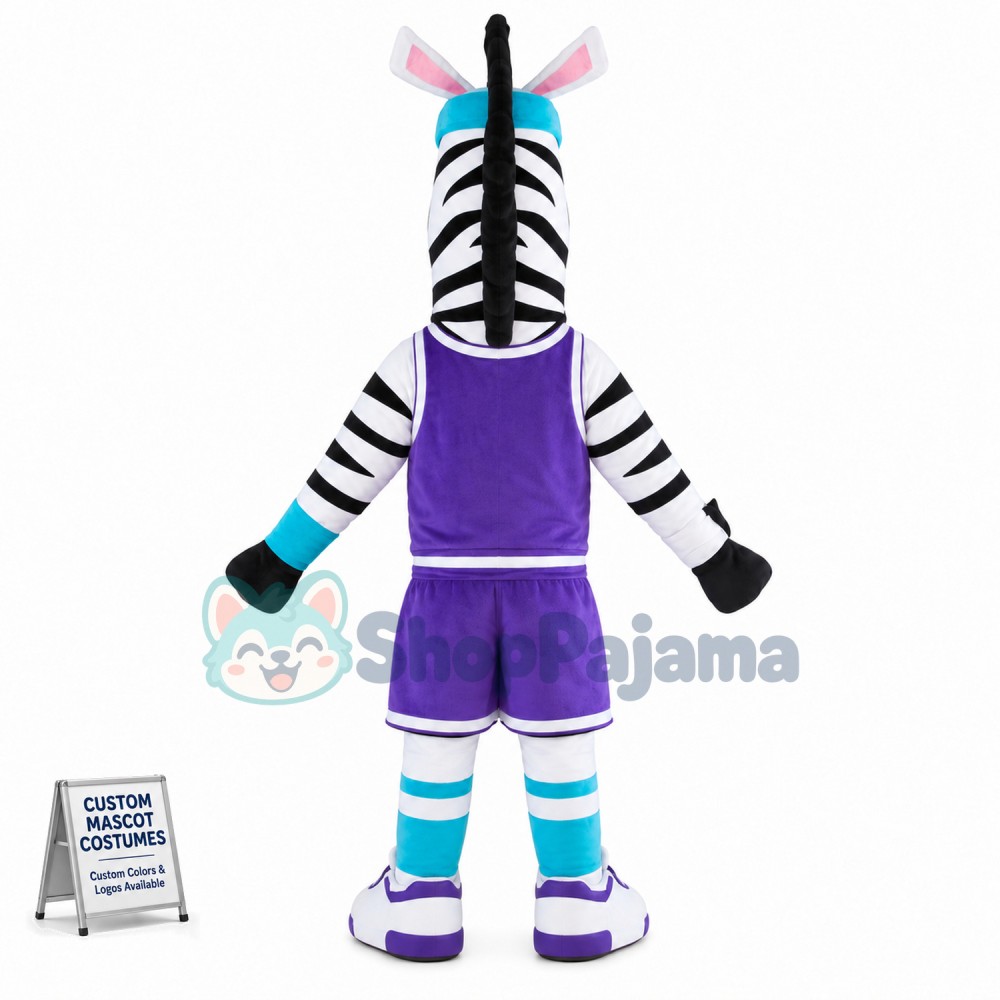 Adult Zebra Mascot Costume