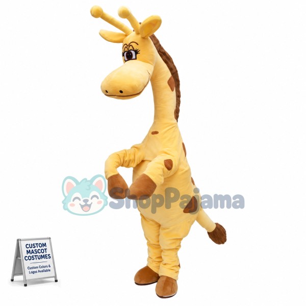 Cartoon Animal Giraffe Mascot Costume