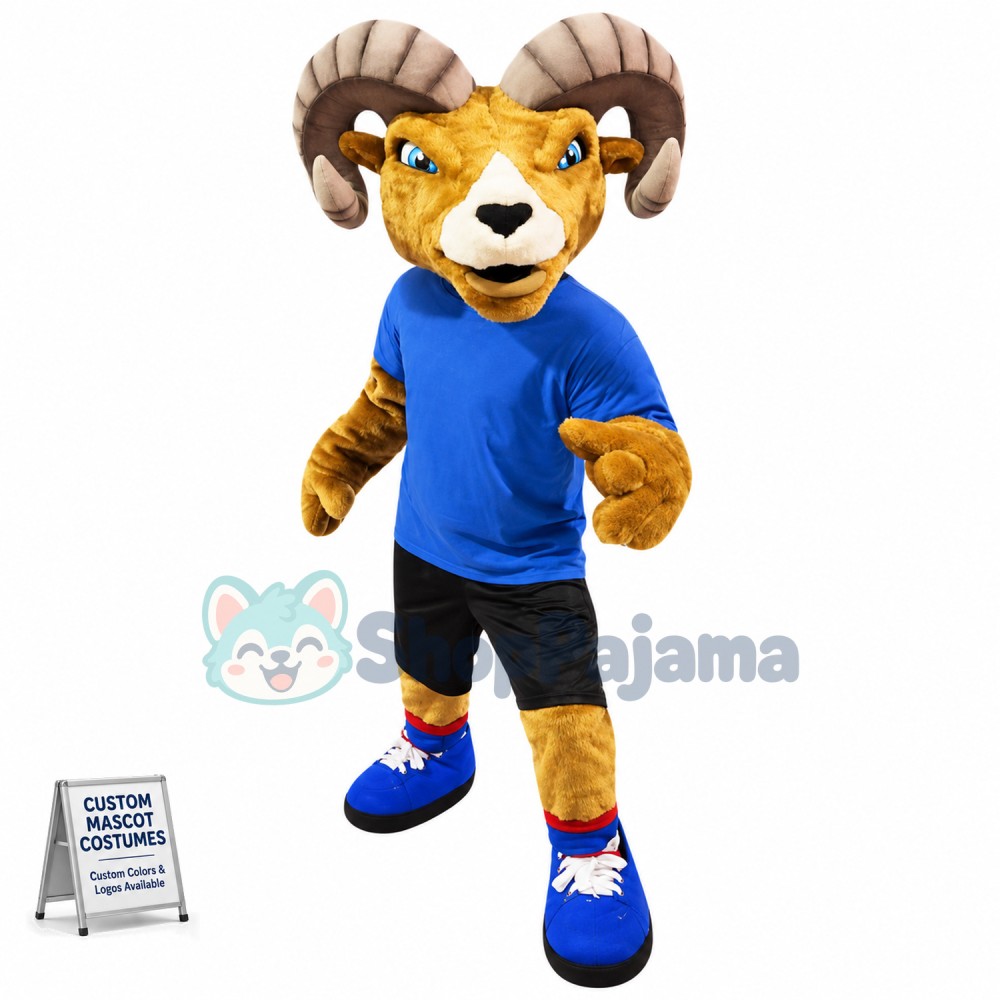 Adult Sport Ram Mascot Costume