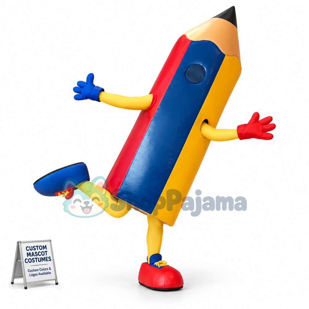 Pencil Mascot Costume