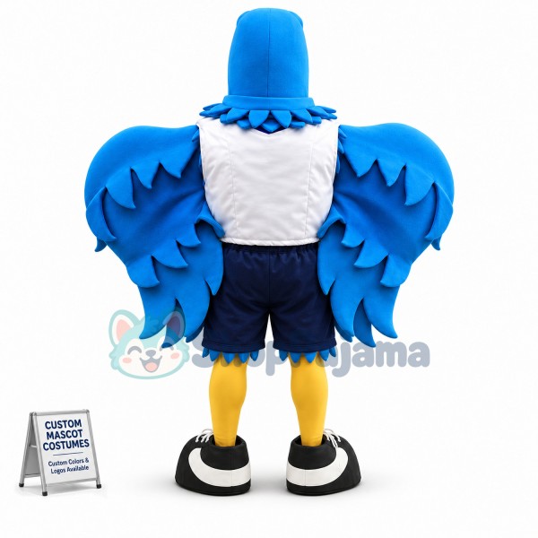 Big Blue Bird Mascot Costume