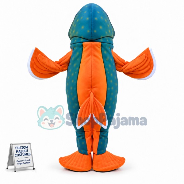 Brook Trout Fish Mascot Costume