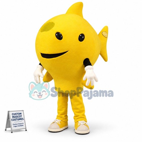 Yellow Fish Mascot Costume