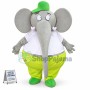Big Fat Grey Elephant Mascot Costume