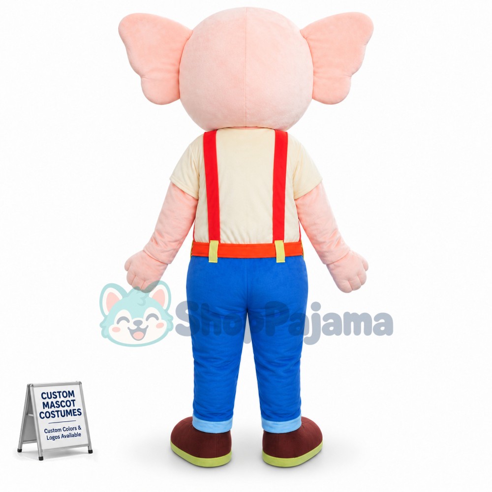  Beige Elephant Mascot Costume