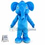 Blue Adult Elephant Mascot Costume