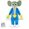 Blue Body Elephant Mascot Costume