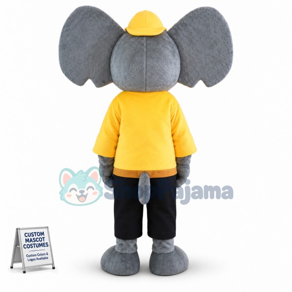 Adult Grey Elephant Mascot Costume
