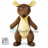 Brown & Yellow Kangaroo Mascot Costume