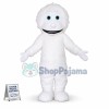 Cute White Yeti Mascot Costume