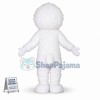 Cute White Yeti Mascot Costume