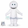 Cute White Yeti Mascot Costume