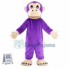 Adult Purple Gorilla Mascot Costume