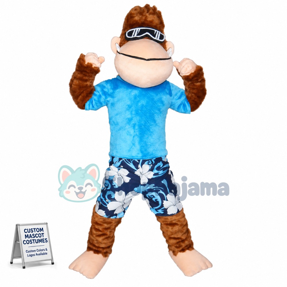 Strong Monkey Mascot Costume