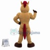 Brown Power Mustang Mascot Costume