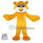 Yellow Owl Mascot Costume