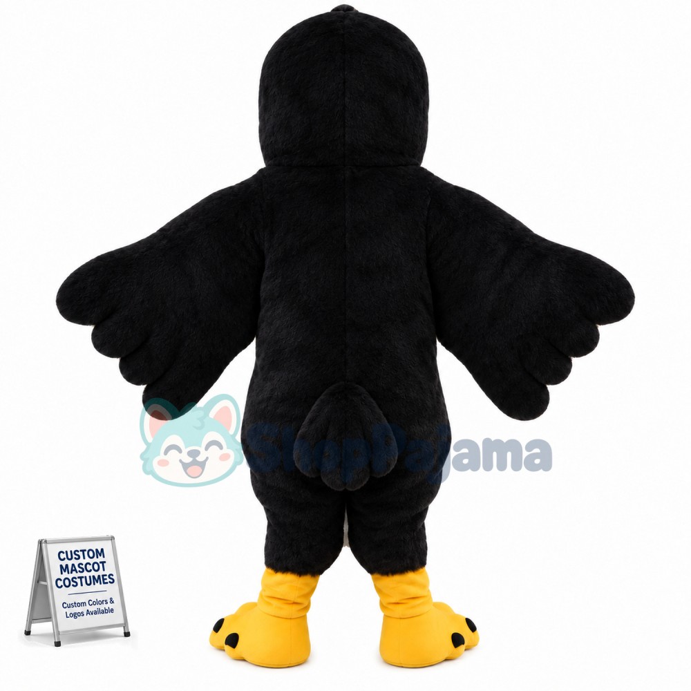 Black Bird Mascot Costume 