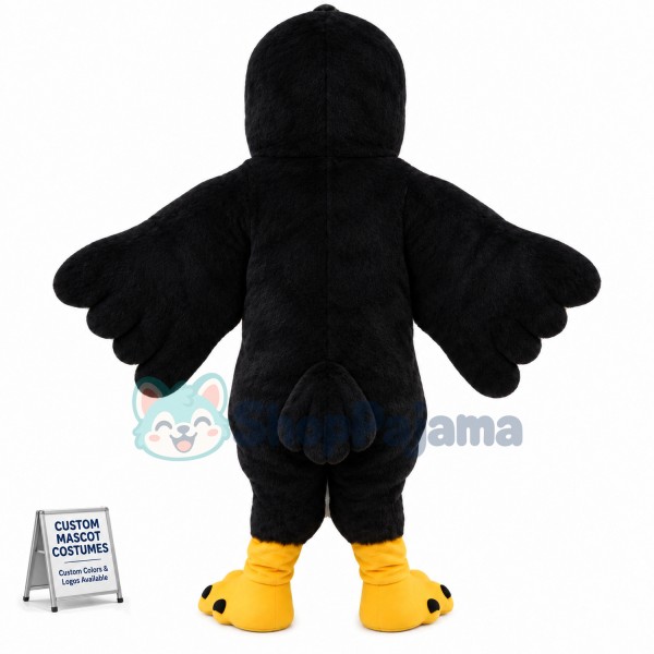 Black Bird Mascot Costume 