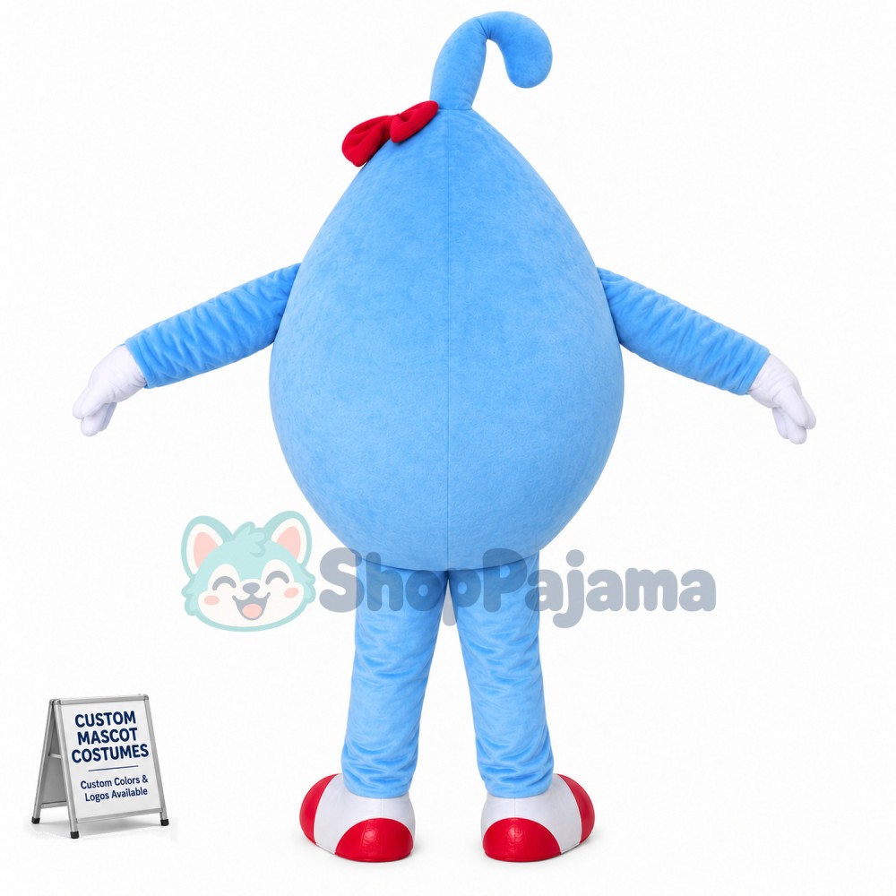 Blue Ball Mascot Costume